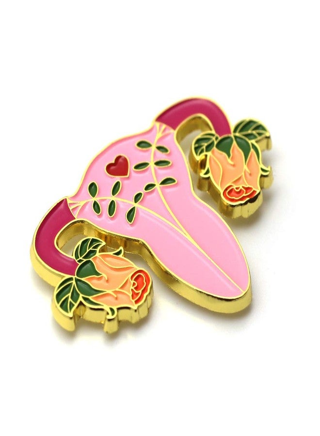 CUFTS Feminist Uterus Enamel Pin Blooming Uterus Female Women Rights Reproductive Rights Metal Brooch Jewelry Gifts for Her - Image 2